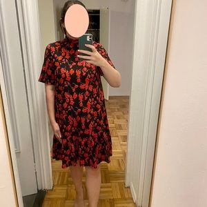 Floral knee length dress